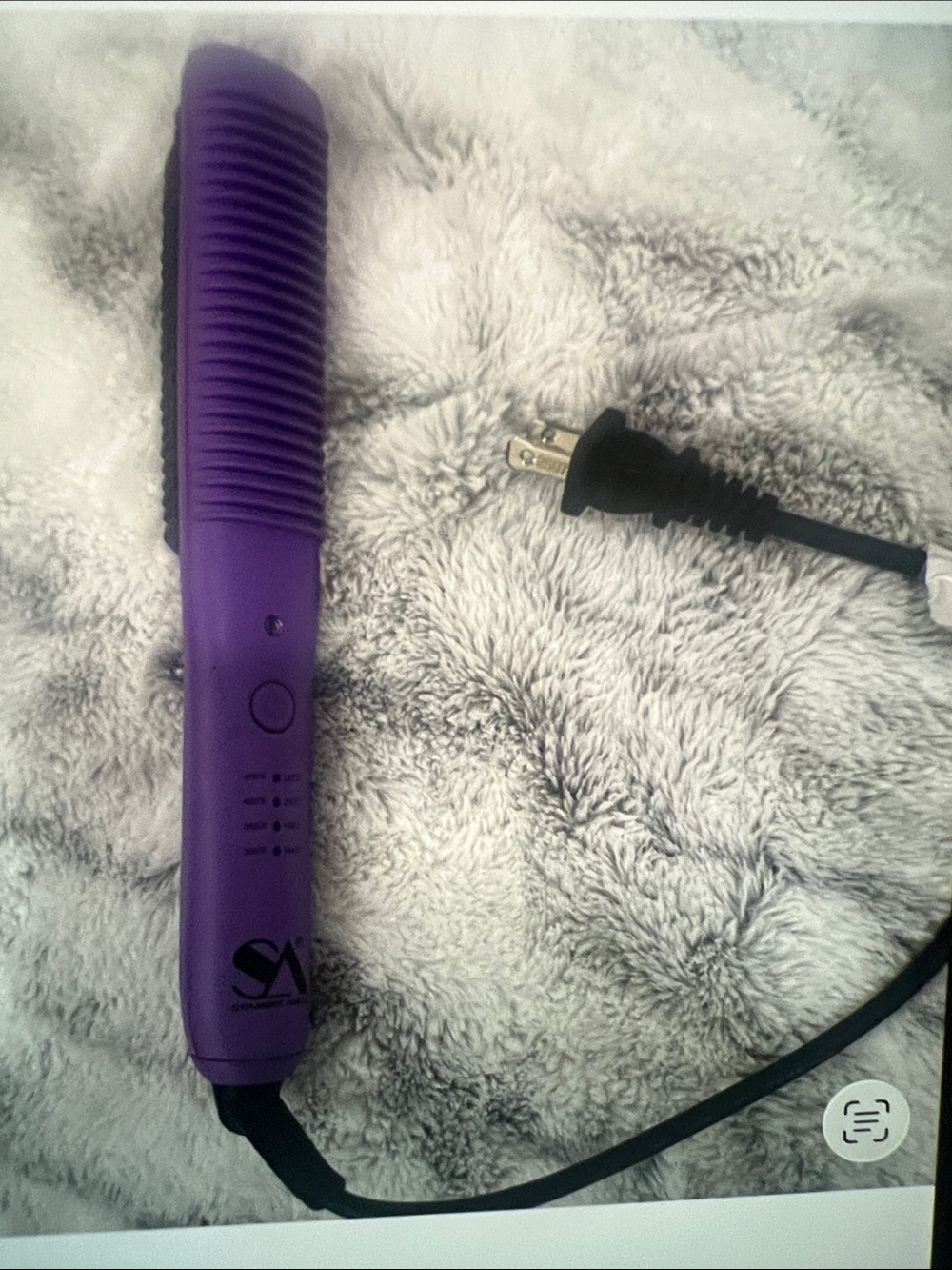 Purple Hair Straightening Brush - Straight Ahead Brand